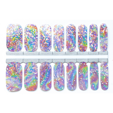 Load image into Gallery viewer, Shiny Tie Dye Nail Wraps
