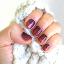 Load image into Gallery viewer, Burgundy Bling Nail Wraps
