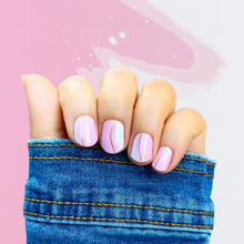 Load image into Gallery viewer, Pink Wave Nail Wraps
