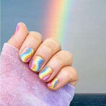 Load image into Gallery viewer, Rainbow River Nail Wraps
